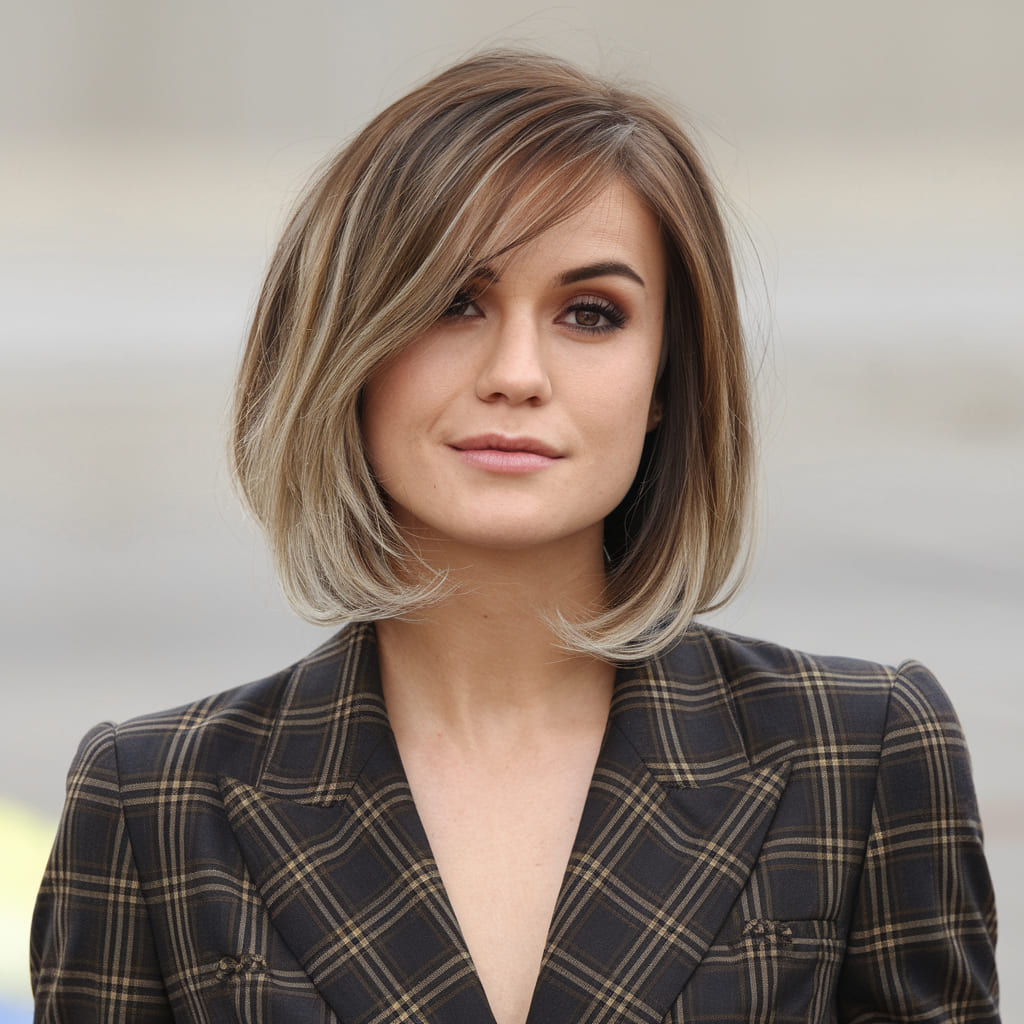 Collarbone Length Bob with Layers