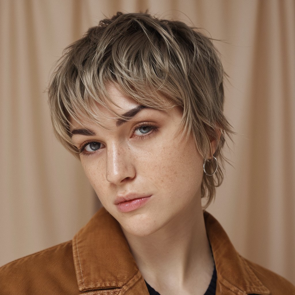 Textured Pixie with Wispy Bangs