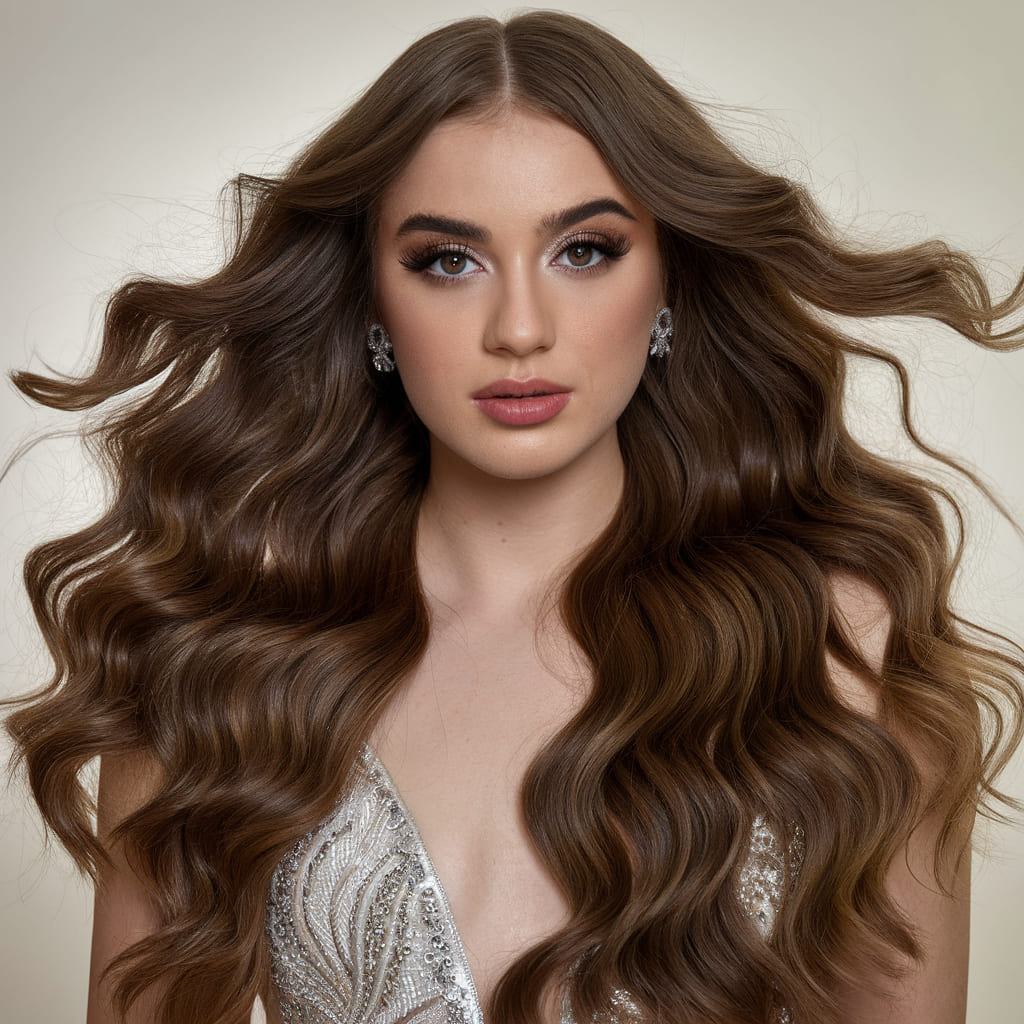 Hollywood Glamour Prom Waves