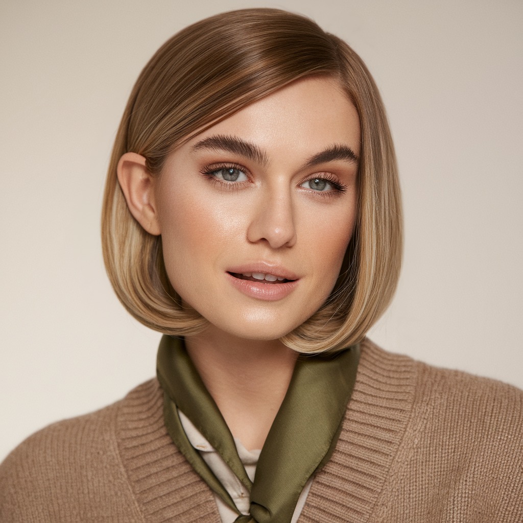 Sleek Side-Parted Bob