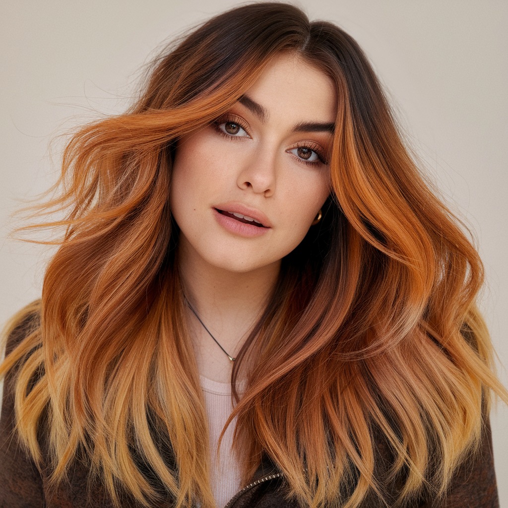 Golden Copper Balayage