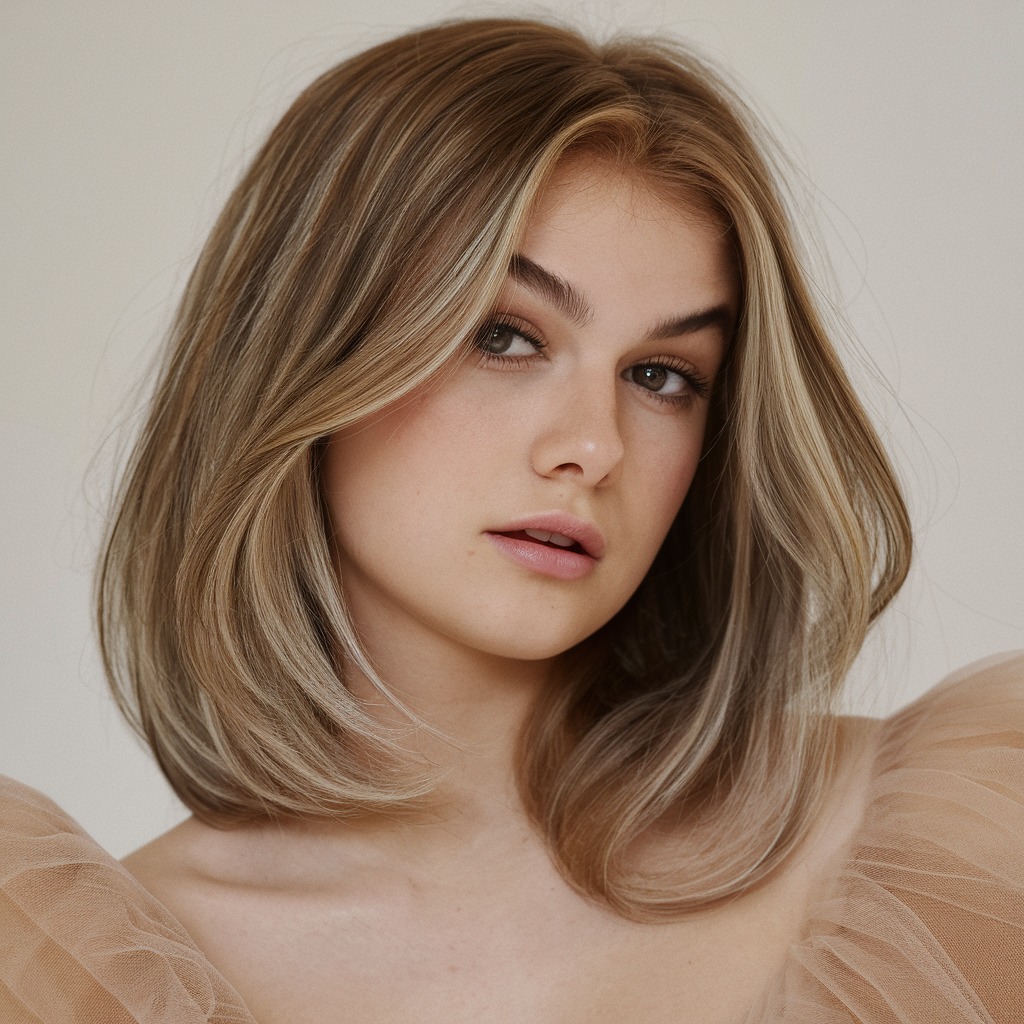 Long Feathered Layers with Subtle Highlights