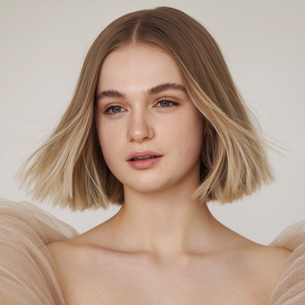 Razor-Cut Bob with Textured Ends